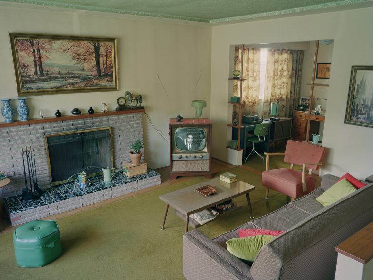 Picture of Jeffery Chong's "Home edition," a picture of Chong's grandparents' living room recreated to look like it did on July 2, 1964, when Chong's grandpa appeared on the CBC's "Home Edition."